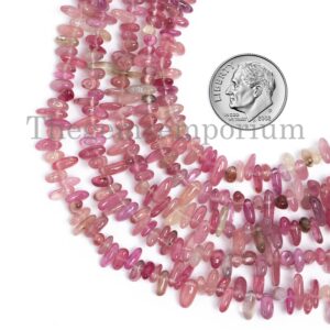 Pink Spinel Plain Chip Beads, Pink Spinel Uncut Beads, Spinel Chip Beads, Pink Spinel Beads, Healing Gemstone Crystal Chips Bead for Jewelry
