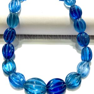 So Gorgeous~~AAAA++ Blue Spinel Carved Nuggets Beads Rare Blue Spinel Carvings Carved Beads Spinel Gemstone Beads Wholesale Stone Jewelry