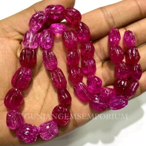 So Gorgeous~~Pink Spinel Carved Nuggets Beads RARE Pink Spinel Nuggets Shape Beads AAA+ Quality Pink Spinel Carved Beads Carved Stone Beads