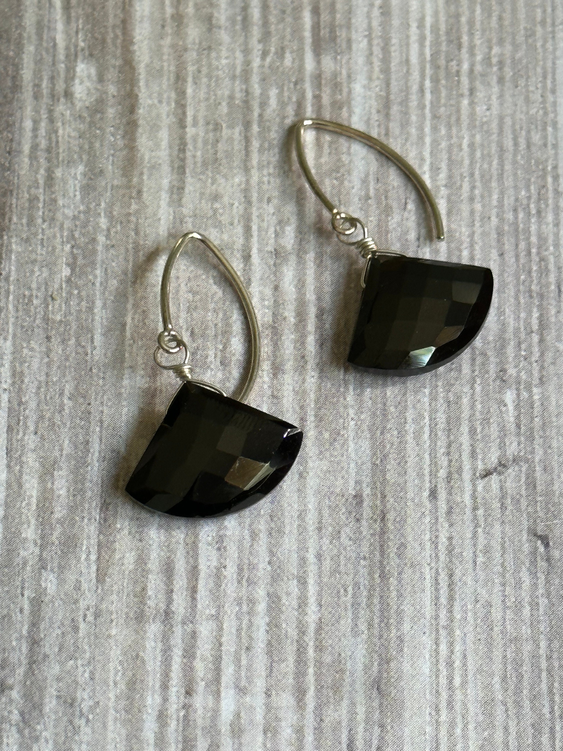Black Spinel Earrings