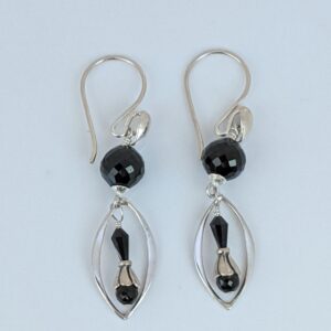 Sterling Silver and Spinel Earrings