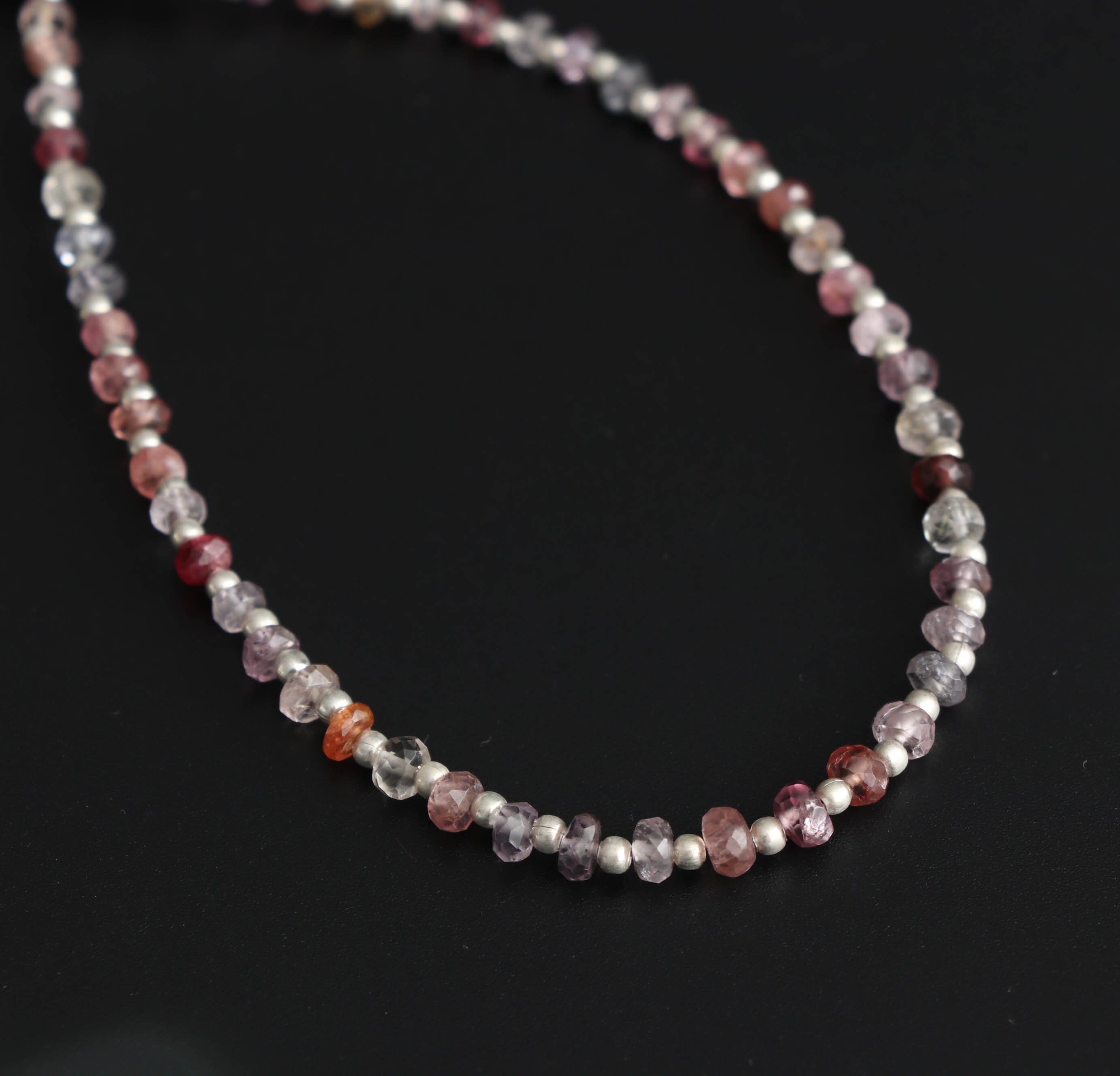Multi Spinel Faceted Roundel Beads With Metal Balls - 3mm To 5mm - Multi Spinel Beads - Gem Quality , 8 Inch Full Strand, Price Per Strand Multi Spinel Faceted Roundel Beads With Metal Balls - 3mm To 5mm - Multi Spinel Beads - Gem Quality , 8 Inch Full Strand, Price Per Strand