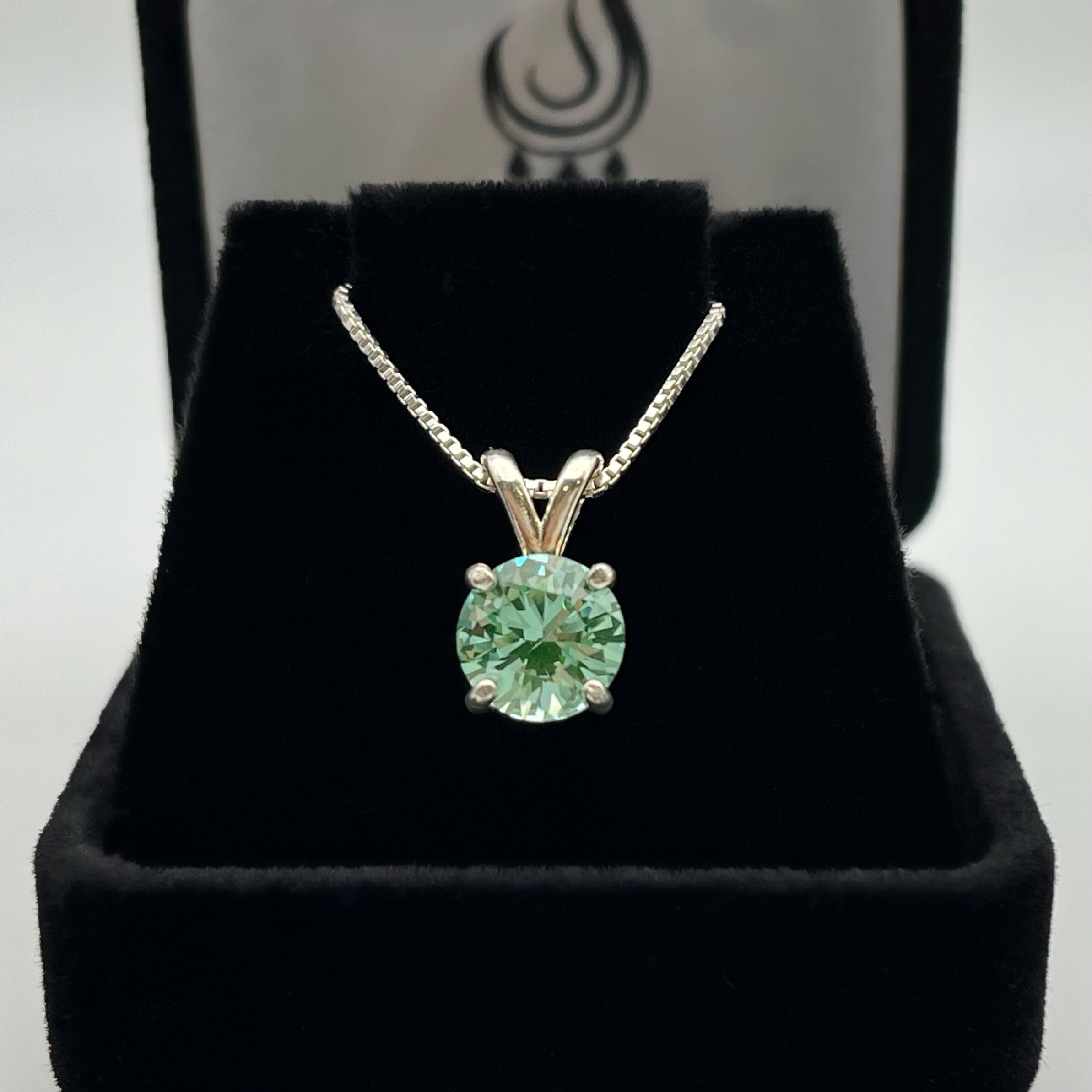 2ct Mint Green Spinel Necklace Sterling Silver Jewelry Gift Trending Ice Green Moissanite 2ct Mint Green Spinel Necklace Sterling Silver Jewelry Gift Trending Ice Green Moissanite