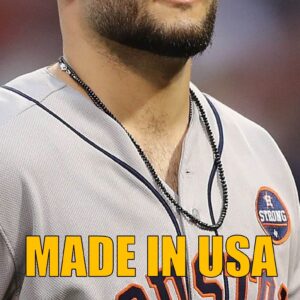 ASTROS PITCHER Lance McCullers's Black Necklace- Natural Black Spinel Necklace 22 Inches- Houston Astros- Sterling Silver-Very Sparkly!