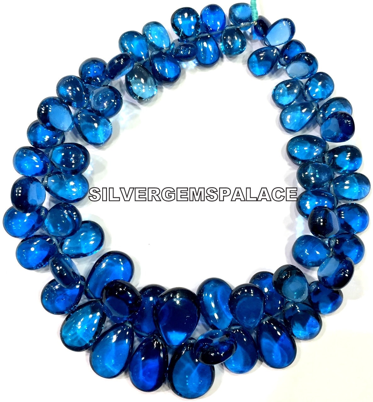 Aaa+ Natural Blue Spinel Smooth Pear Beads Great Shinning Beads Pear Briolettes Spinel Stone Beads Strand Jewelry Making Beads.