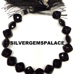 AAAA+ Natural Black Spinel Faceted Cushion Beads Black Spinel Gemstone Beads Black Spinel Briolettes Spinel Beads Strand Jewelry Stone Beads AAAA+ Natural Black Spinel Faceted Cushion Beads Black Spinel Gemstone Beads Black Spinel Briolettes Spinel Beads Strand Jewelry Stone Beads