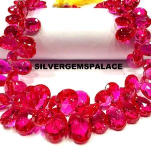 AAAA+ Pink Spinel Faceted PearDrop Beads Drops Briolettes Pink Spinel Gemstone Beads Pink Spinel Almond Beads Jewelry Making Beads 8” String AAAA+ Pink Spinel Faceted PearDrop Beads Drops Briolettes Pink Spinel Gemstone Beads Pink Spinel Almond Beads Jewelry Making Beads 8” String