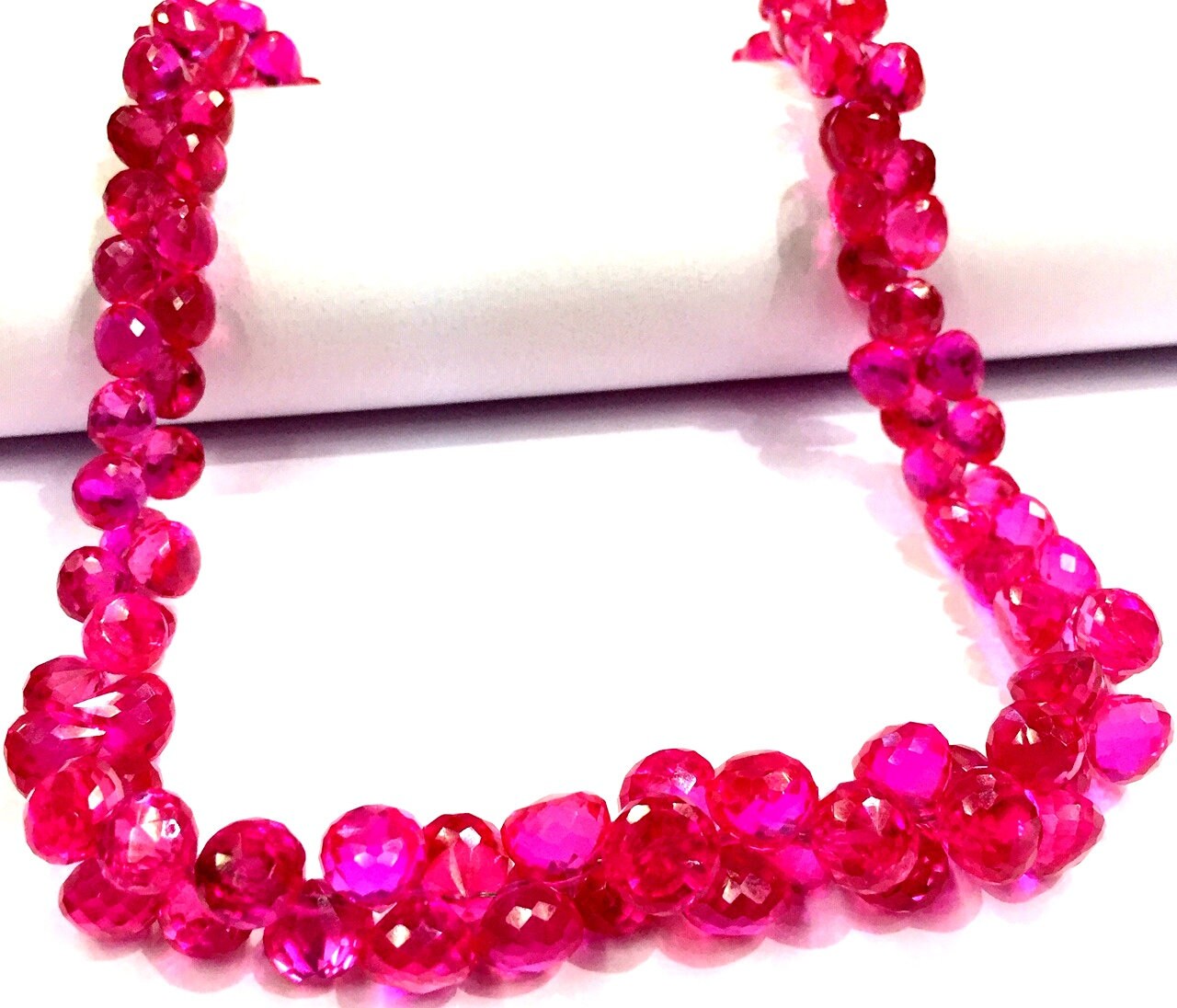 Aaaa++ Quality~extremely Rare Pink Spinel Faceted Onion Shape Beads Onion Briolettes Spinel Gemstone Beads Really Beautiful Onion Drop Beads