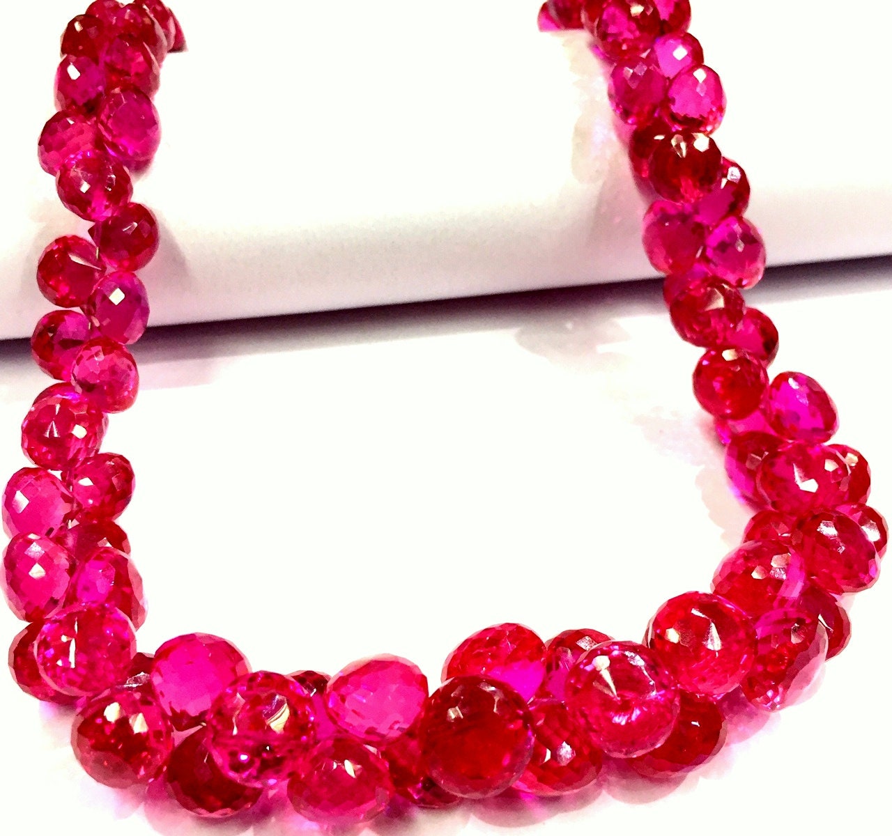 Aaaa++ Quality~~extremely Beautiful~~rare Pink Spinel Faceted Onion Beads Juicy Pink Color Spinel Gemstone Beads Jewelry Making Onion Beads.