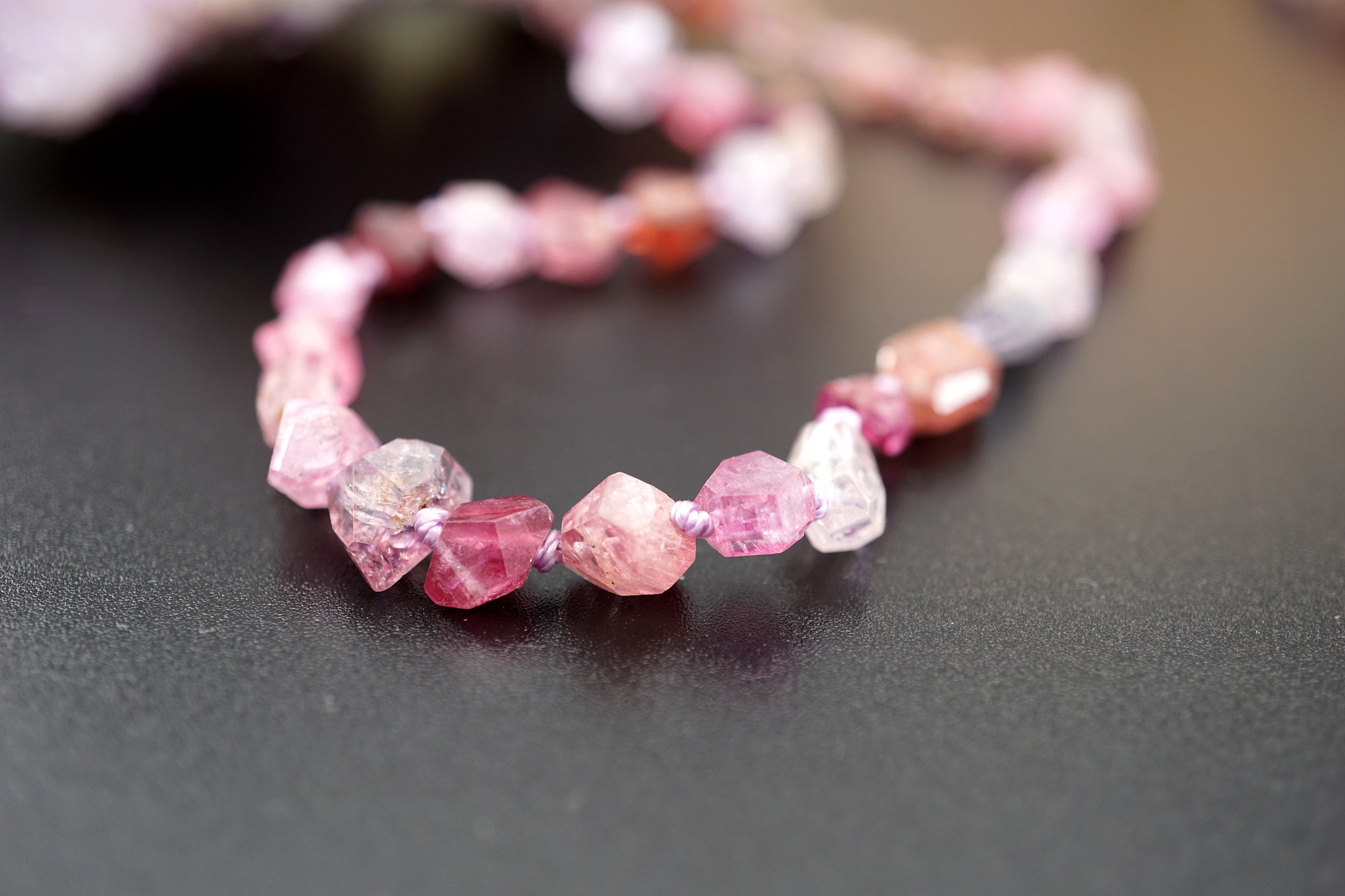 Multi-color Spinel Gemstone Beads A Grade,  (etl00009)  4-7mm, 16 Inch Strand
