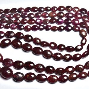Red Spinel Oval Beads - 14 Inches - Natural Beautiful Dark Red Spinel Smooth Oval Beads Strand - Size Is 5-10 Mm #627 Red Spinel Oval Beads - 14 Inches - Natural Beautiful Dark Red Spinel Smooth Oval Beads Strand - Size Is 5-10 Mm #627