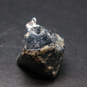 Blue Spinel Crystal Silver Pendant From Tanzania - 1.0" - 8.96 Grams Blue Spinel Crystal Silver Pendant From Tanzania - 1.0" - 8.96 Grams