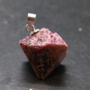 Spinel Crystal Silver Pendant From Vietnam - 0.8" - 4.85 Grams Spinel Crystal Silver Pendant From Vietnam - 0.8" - 4.85 Grams