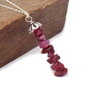 Natural Raw Red Spinel Pendant in 925 Sterling Silver, Rough Gemstone Necklace, Uncut Red Spinel, Stone Pendant, Birthstone, Gift For Her Natural Raw Red Spinel Pendant in 925 Sterling Silver, Rough Gemstone Necklace, Uncut Red Spinel, Stone Pendant, Birthstone, Gift For Her