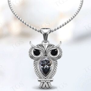 Unique Grey Spinal Owl Pendant For Women Rose Gold Lucky Charm Owl Pendant Art Deco Grey Spinal Animal Pendant Pear Shaped Bird Pendant Unique Grey Spinal Owl Pendant For Women Rose Gold Lucky Charm Owl Pendant Art Deco Grey Spinal Animal Pendant Pear Shaped Bird Pendant