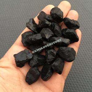 10 Natural Rough Black Spinel Crystals: Healing Gemstone (20-24 MM) 10 Natural Rough Black Spinel Crystals: Healing Gemstone (20-24 MM)