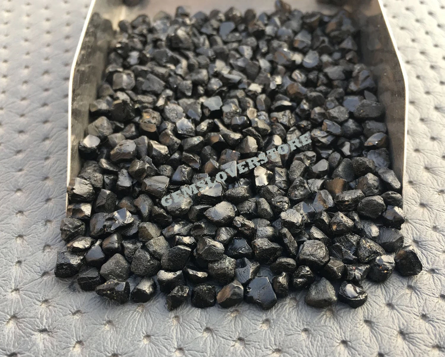 50 Raw Black Spinel Gemstones: Natural Rough Crystals (2-4 Mm)