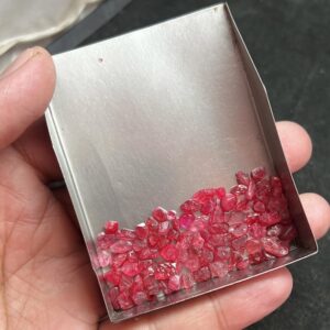 Hand Selected Natural Red Spinel Rough Lot | Transparent Raw Specimen 4-7mm Hand Selected Natural Red Spinel Rough Lot | Transparent Raw Specimen 4-7mm