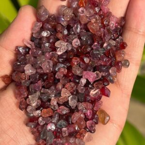 Natural Burmese Multi Spinel Raw Crystals: Healing Birthstone Gemstone Natural Burmese Multi Spinel Raw Crystals: Healing Birthstone Gemstone