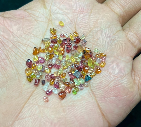 Natural Multi Color Spinel Rough Lot | Transparency Polished Crystal 3-5mm