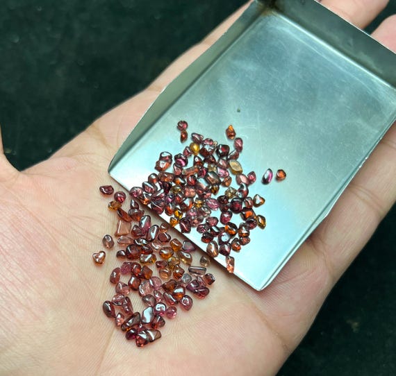 Smooth Polished Spinel Rough Lot | Transparent Natural Red Crystal 3–5mm