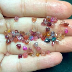 Handpicked Multi Color Spinel Rough Lot | Natural Stone 3-5mm