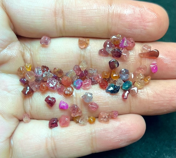 Handpicked Multi Color Spinel Rough Lot | Natural Stone 3-5mm