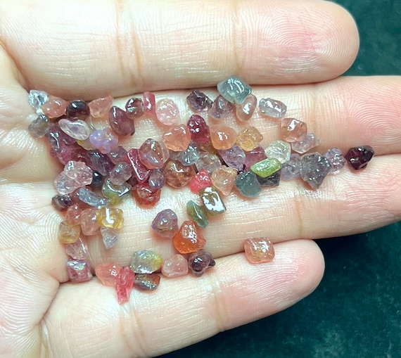 Handpicked Natural Spinel Rough Lot | Raw Multi Color Stone 5-7mm