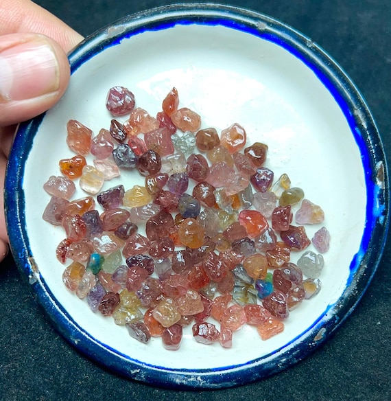 Natural Spinel Rough Lot | Multi Color Raw Specimen 7-9mm