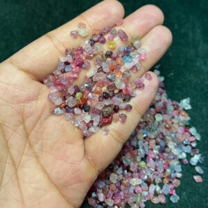 Unpolished Natural Spinel Rough Lot | Multi Color Raw Mineral 4-6mm Unpolished Natural Spinel Rough Lot | Multi Color Raw Mineral 4-6mm