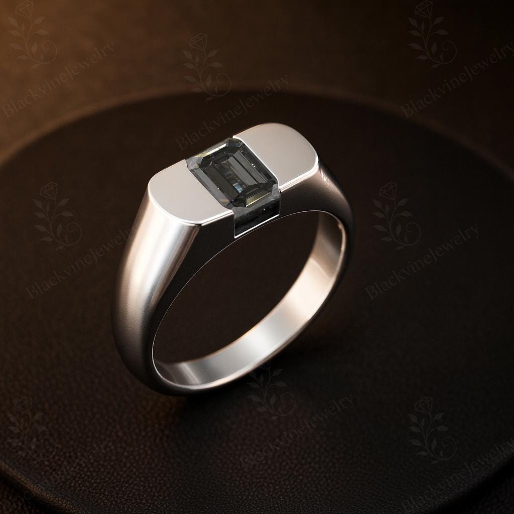 14k Gold Grey Spinel Gemstone Ring For Women Antique Emerald Cut Grey Spinel Statement Ring Unique Grey Gemstone Ring Valentine Day Gift 14k Gold Grey Spinel Gemstone Ring For Women Antique Emerald Cut Grey Spinel Statement Ring Unique Grey Gemstone Ring Valentine Day Gift