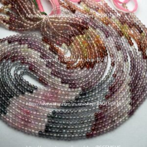13 Inches Strand,AAA Quality,Natural Multi Spinel Micro Facetes Rondelle,Size 2.60mm
