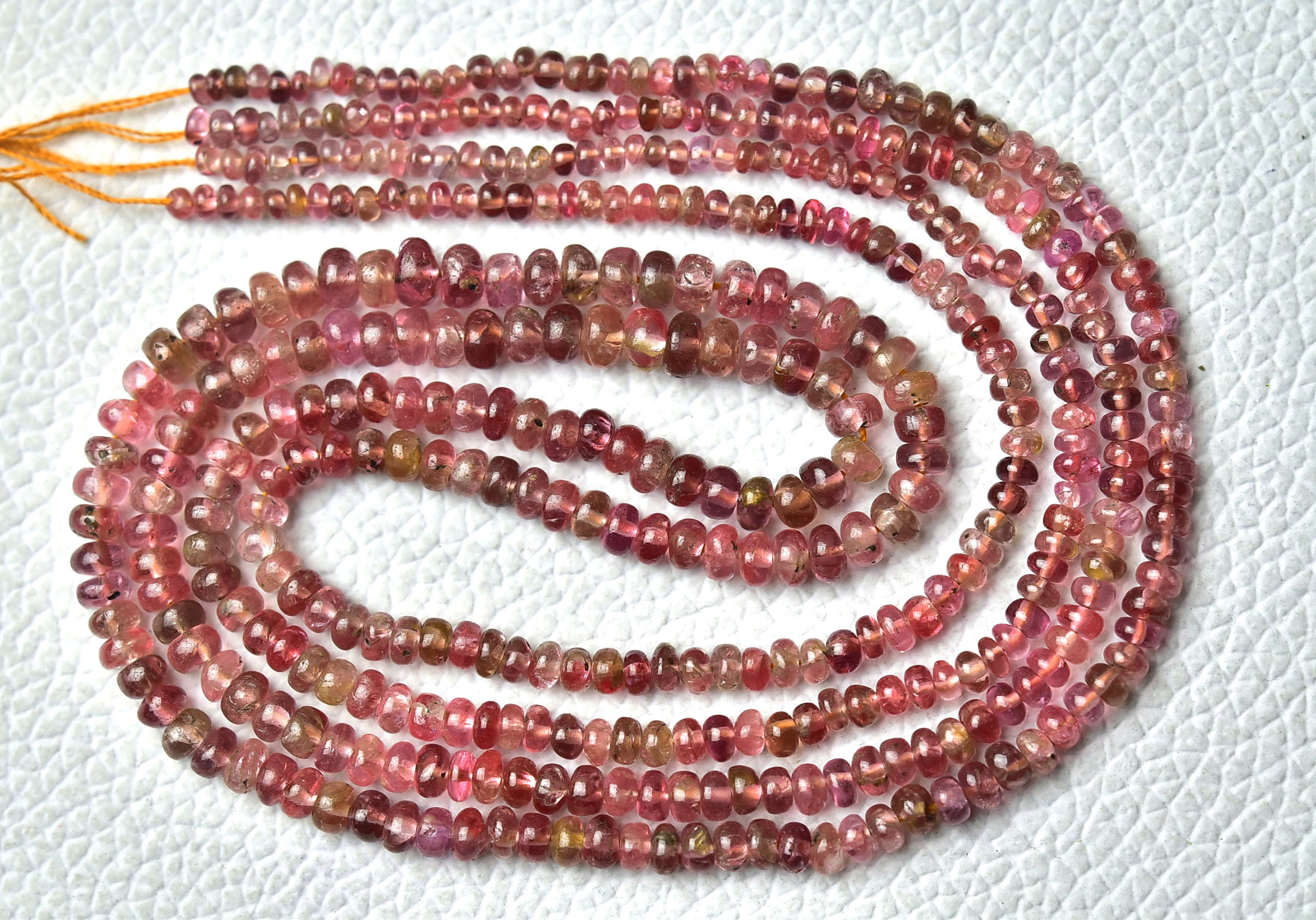 16 Inches Strand Natural Red Spinel Plain Rondelles 2mm To 4mm Smooth Rondelle Gemstone Bead Genuine Spinel Beads Roundelle Jewelry No6643