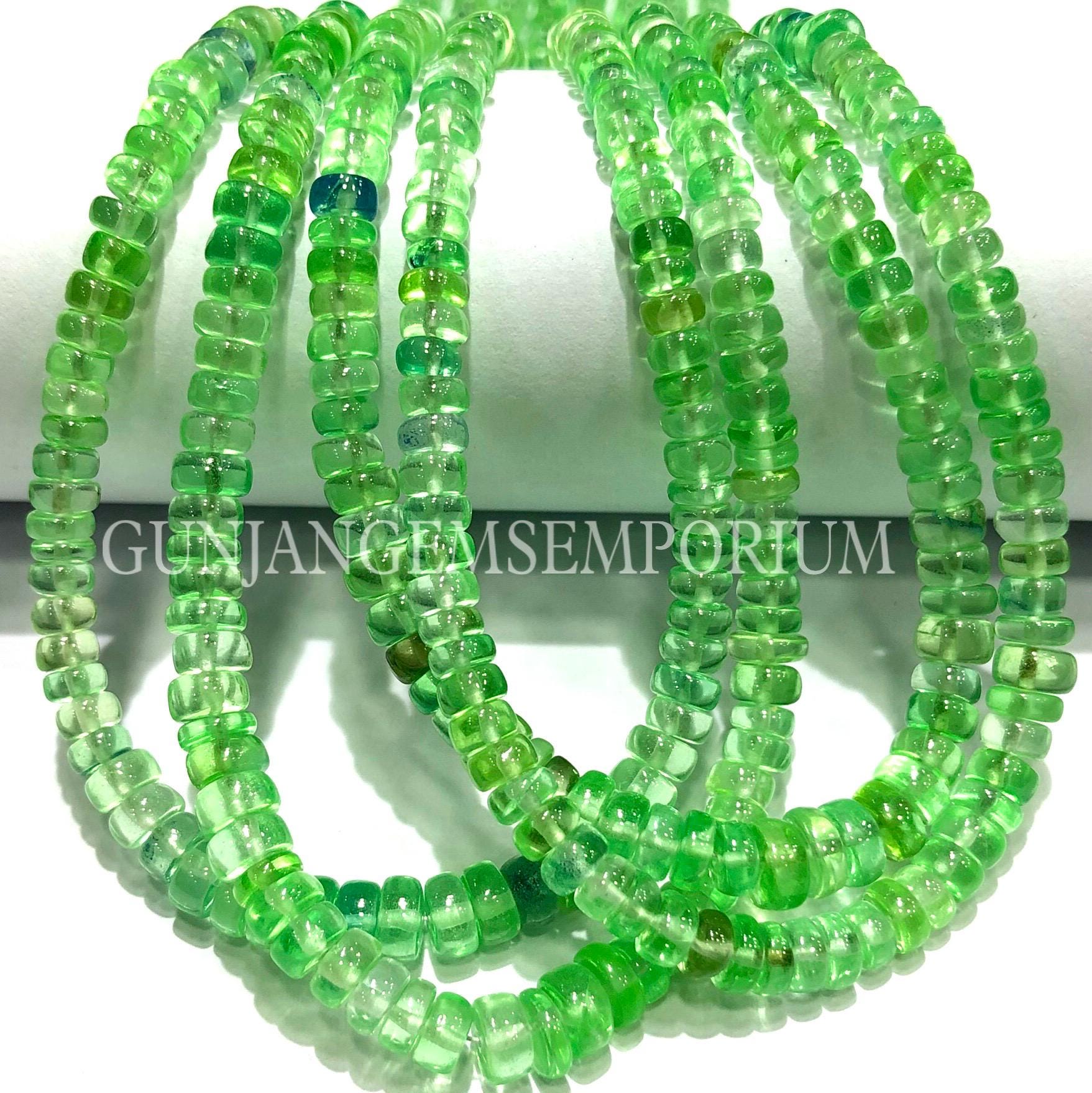 Aaa+ Green Spinel Beads Rare Vibrant Green Spinel Smooth Rondelle Beads 4/6mm Spinel Gemstones Beaded Strands Wholesale Manufactured Beads Aaa+ Green Spinel Beads Rare Vibrant Green Spinel Smooth Rondelle Beads 4/6mm Spinel Gemstones Beaded Strands Wholesale Manufactured Beads