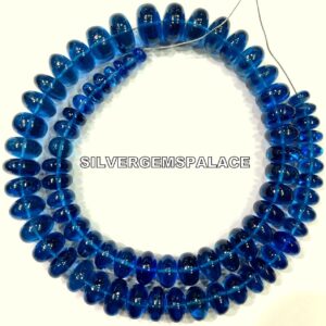 AAA+ Natural Blue Spinel Smooth Rondelle Beads Great Shinning Beads Large Rondelle Beads Spinel Stone Beads Strand Jewelry Making Beads. AAA+ Natural Blue Spinel Smooth Rondelle Beads Great Shinning Beads Large Rondelle Beads Spinel Stone Beads Strand Jewelry Making Beads.