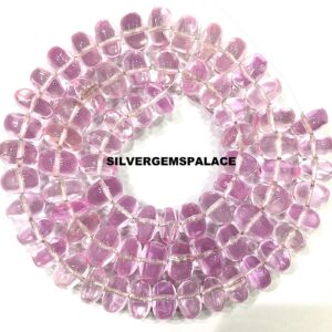 Extremely Beautiful~Rarest~Pink Spinel Smooth Rondelle Beads Light Pink Rose Beads Large Rondelle Beads 10/11mm Spinel Gemstone Beads 18” Extremely Beautiful~Rarest~Pink Spinel Smooth Rondelle Beads Light Pink Rose Beads Large Rondelle Beads 10/11mm Spinel Gemstone Beads 18”