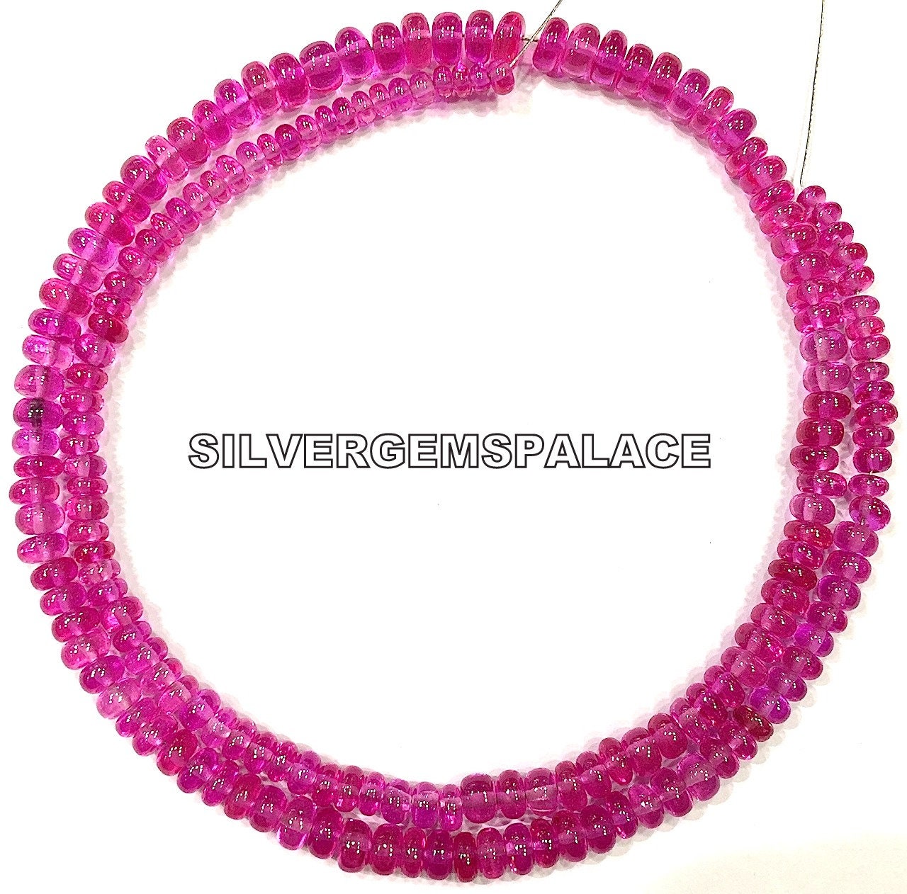 Extremely Rare~pink Spinel Smooth Rondelle Beads Juicy Pink Color Beads Polished Gemstone Beads Pink Spinel Strand Jewelry Making Beads.