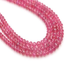 Pink Spinel Smooth Rondelle Beads, 3 Mm To 6 Mm, Plain Spinel Beads, Natural Spinel Jewelry Making Gemstone Beads, , 8 Inch / 18 Inch Strand Pink Spinel Smooth Rondelle Beads, 3 Mm To 6 Mm, Plain Spinel Beads, Natural Spinel Jewelry Making Gemstone Beads, , 8 Inch / 18 Inch Strand