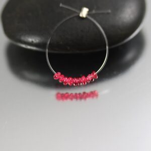 Superb And Super Tiny Smooth Red Spinel Rondelles - Set Of 10 - Red Spinel Beads - 1.5mm Superb And Super Tiny Smooth Red Spinel Rondelles - Set Of 10 - Red Spinel Beads - 1.5mm