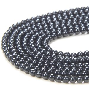 2mm Natural Black Spinel Gemstone Grade A Round Loose Beads 15 Inch Full Strand (80016350-p59)