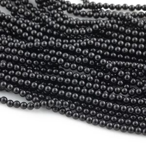 4mm Natural Spinel Aaa Quality Smooth Round 15.5 Inches Long Strand - Tiny Beads - Wholesale Bulk