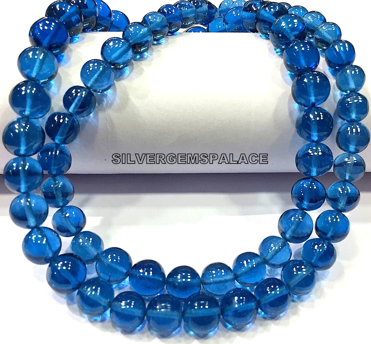 Aaa+ Quality~~rare Natural Blue Spinel Smooth Round Ball Beads 7-10.mm Round Beads Spinel Gemstone Beads Jewelry Making Beads Wholesale.