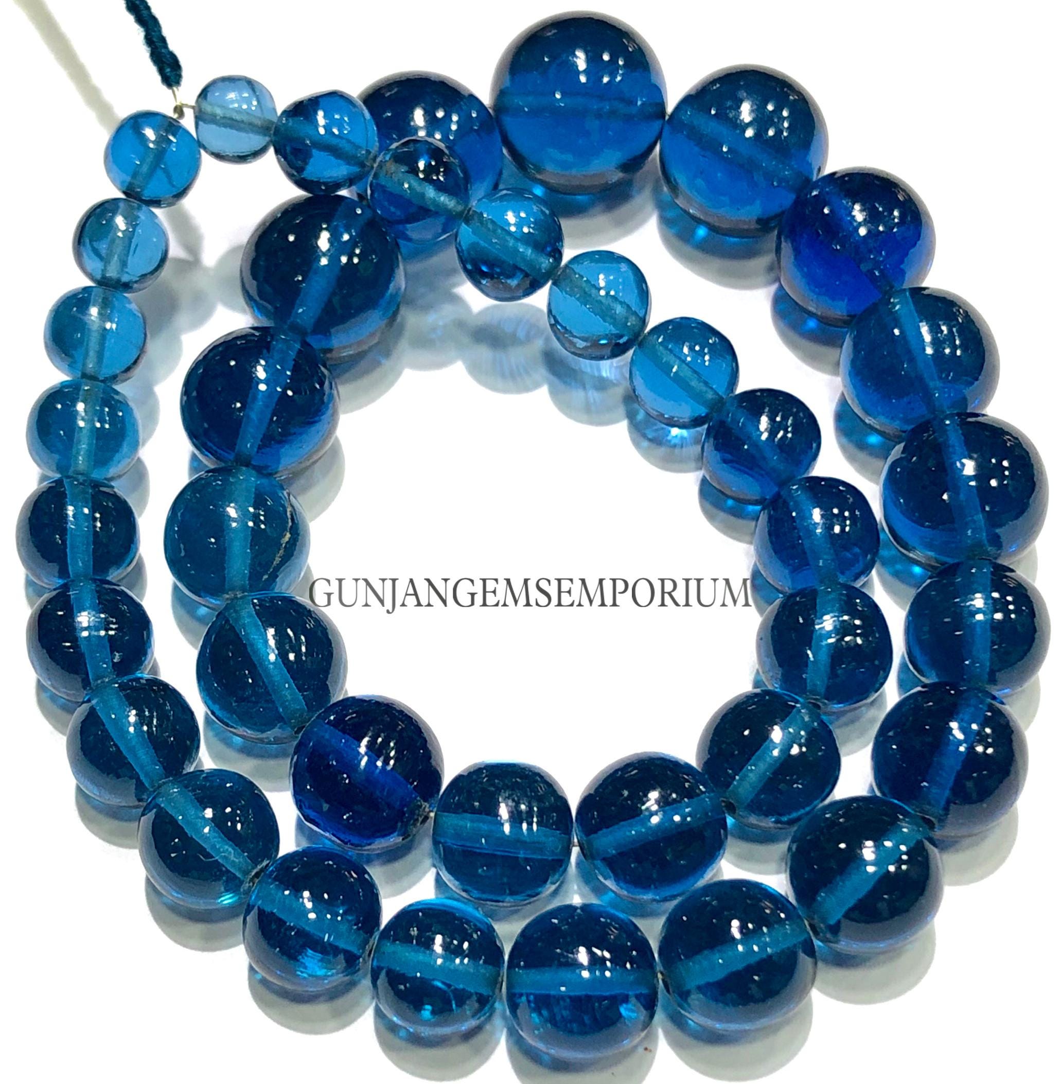 Blue Spinel Round Beads~extremely Rare~aaaa+ Vibrant Blue Spinel Smooth Rounds 7/11mm Spinel Balls Spinel Gemstone Bead 12” Graduated Strand