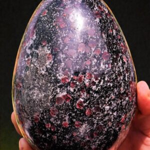 Large Pink Ruby Spinel Egg: Natural Healing Crystal Decor (145MM) Large Pink Ruby Spinel Egg: Natural Healing Crystal Decor (145MM)