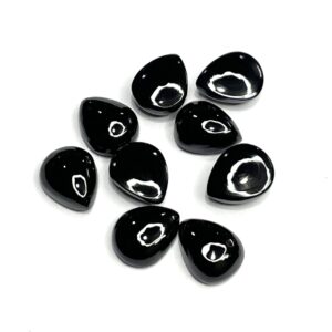 Pear Shape Black Spinel Gemstone: Loose Gemstone Lot Pear Shape Black Spinel Gemstone: Loose Gemstone Lot