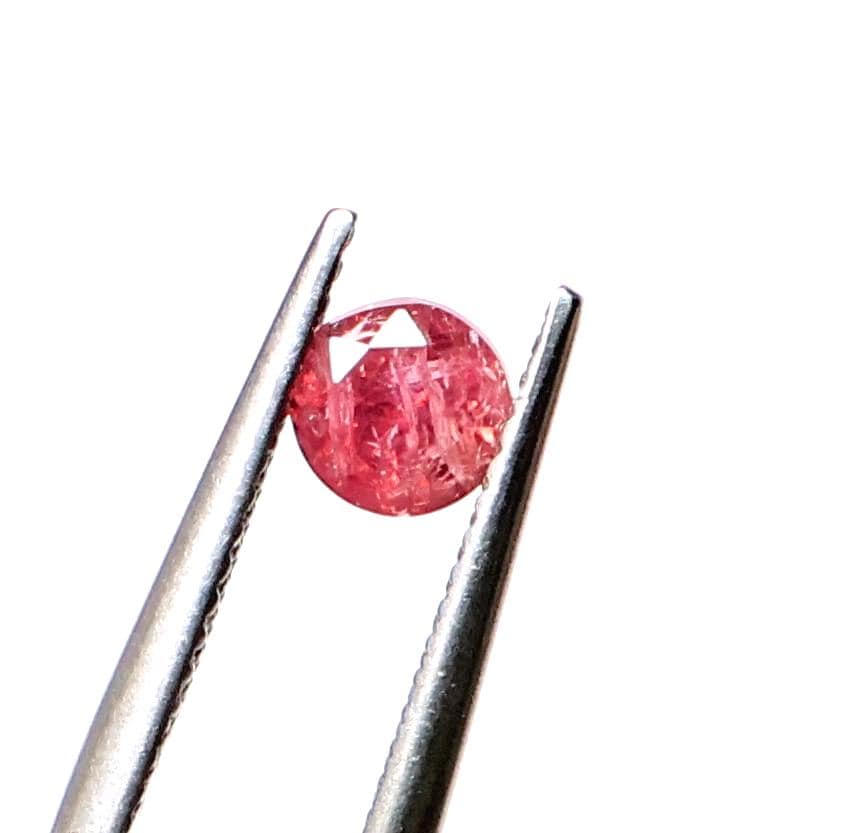 Red Spinel, Faceted Round Cut, Loose Gemstone (0.70 Ct, 5 Mm)