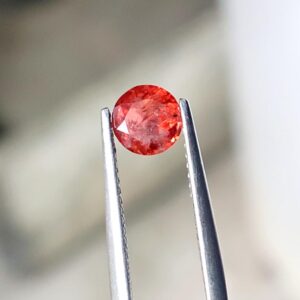 Red Spinel Gemstone, Round Faceted Cut, Loose Stone, 1.10 Ct, 6mm Red Spinel Gemstone, Round Faceted Cut, Loose Stone, 1.10 Ct, 6mm