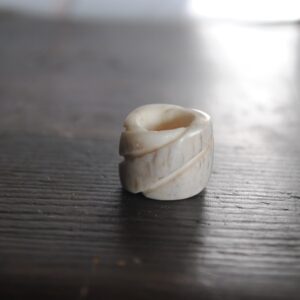 Spiral Antler Dread Bead Spiral Antler Dread Bead