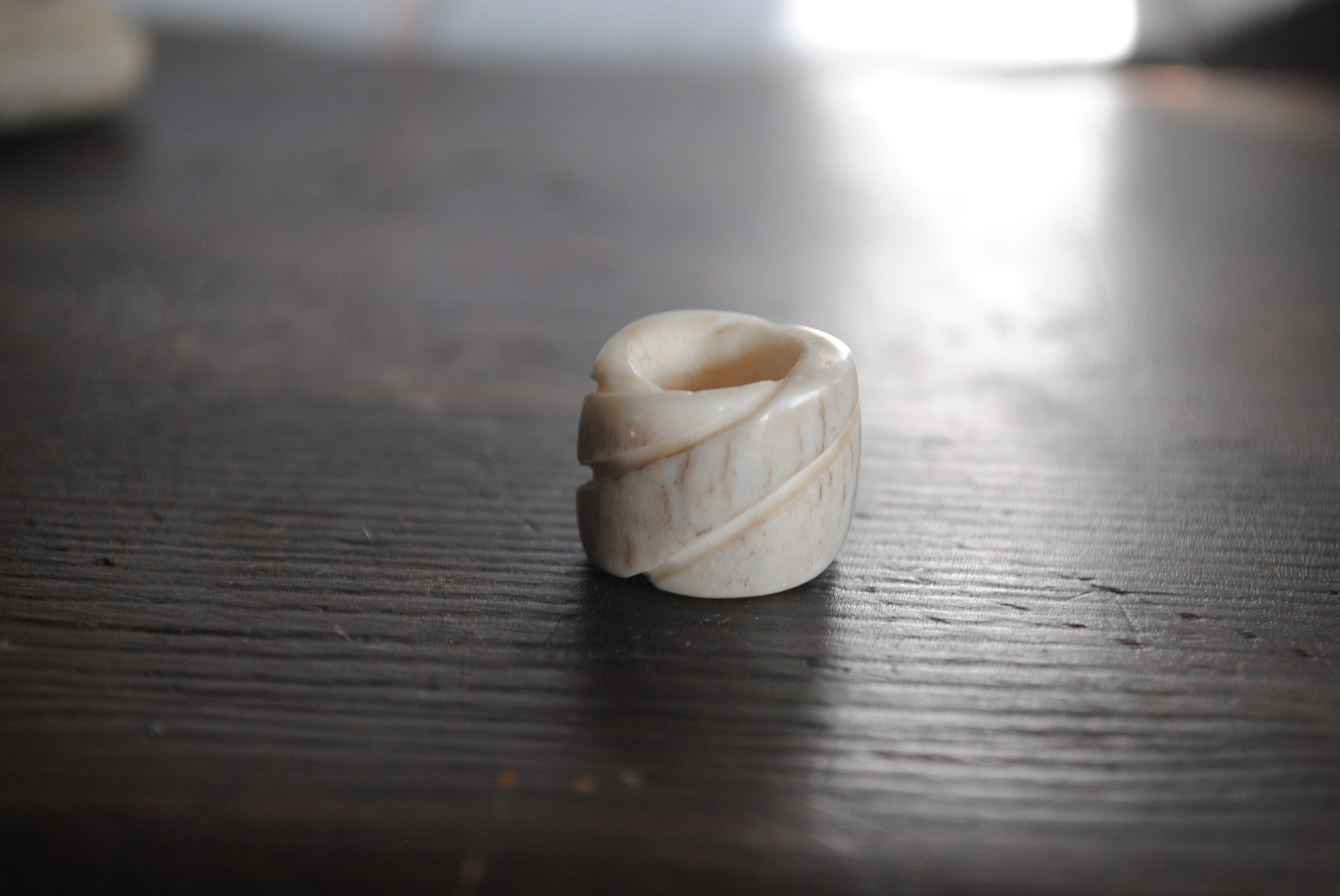 Spiral Antler Dread Bead