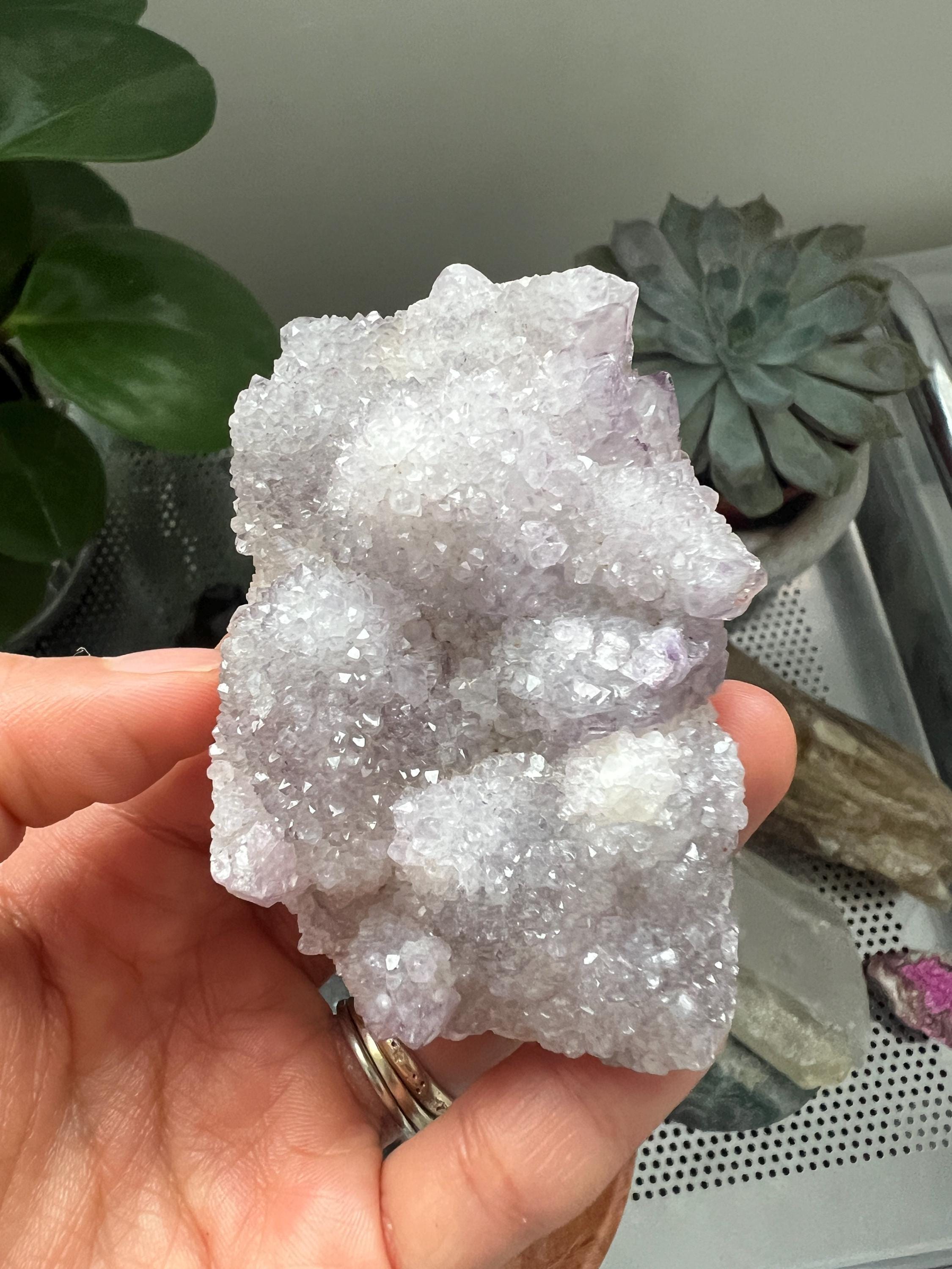 Lilac Spirit Quartz Cluster, Cactus Amethyst Crystal